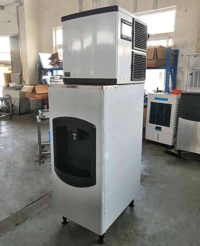 Hotel Stainless Steel Ice Maker With Selfservice Dispensing Ice Cubes