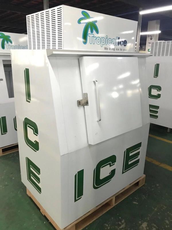 Ice Merchandiser for 120 Packs Ice Freezing Storage, Ice Storage Cooling System