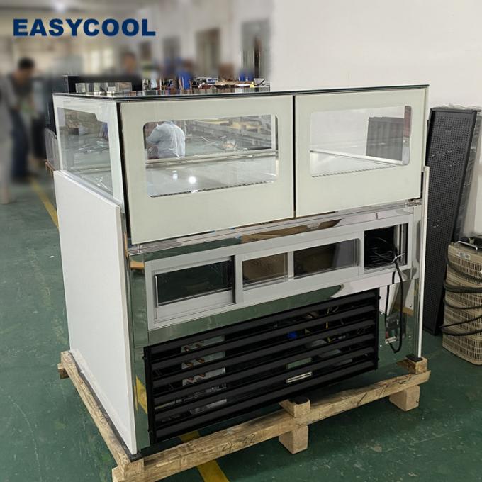 Marble Base SS304 Bakery Display Refrigerator 1030W With Drawer