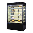 Vertical Bakery Glass Showcase , Fan Cooling Soft Drink Refrigerator 4 Shelf Type