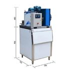 SS 304 3000KG Commercial  Ice Maker Machine / Flake Ice Making Machine