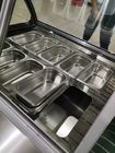 Commercial 18 Trays Air Cooling Ice Cream Display Freezer Italian Gelato Glass Display Refrigerator