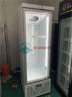 Drink beverage chiller upright glass door refrigerator for supermarket