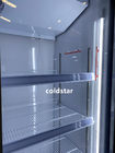 Supermarket Refrigeration Equipment Double Door Vertical Display Refrigerator