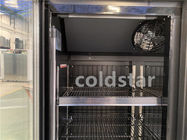 Commercial refrigerator freezer with Glass Single Door Upright Freezer Showcase for Supermarket