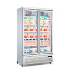 Commercial Triple  Glass Freezer 4 Doors Upright Display Refrigerator