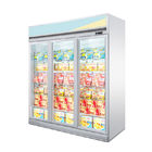 Upright Glass Door Display Ice Cream Freezer Showcase For Supermarket Shop Store