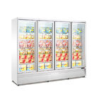Promotion Product Commercial Vertical Single Temperature Glass Door Freezer Display Showcase