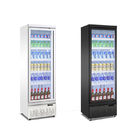 LED Light Drink Beverage Chiller Upright Cold Drink Refrigerator For The Supermarket