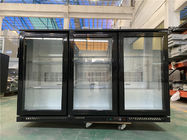 Triple Transparent Glass Door Under Bar Beer Cooler With 300L Volume