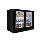 2 Doors Counter Top Beverage Fridge Beer Display Cooler Refrigerator Under Back Bar Beer Cooler