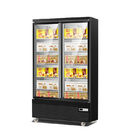 35cuft Swing Glass Door Upright Beverage Refrigerated Display Refrigerator And Freezer