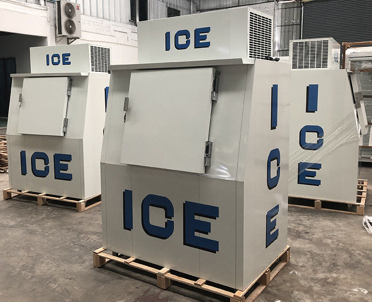 Solid Door Outdoor ice cooling system Bagged Ice Storage Freezer