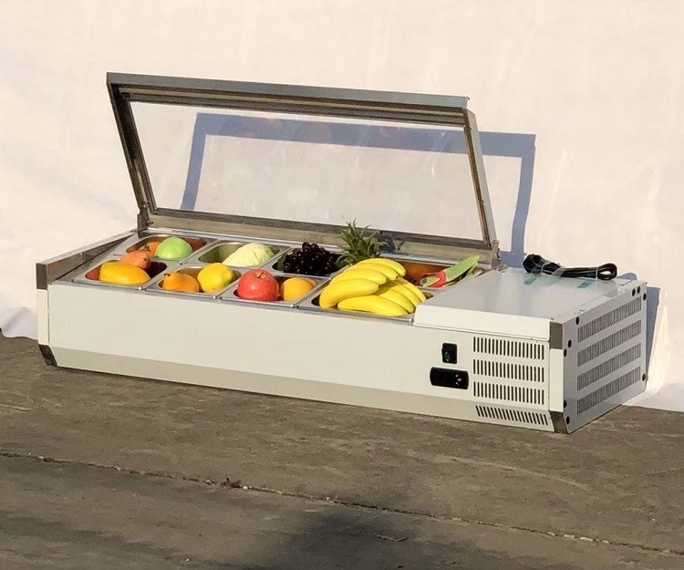 R134a Commercial Kitchen Refrigeration 2 Door Counter Top Subway