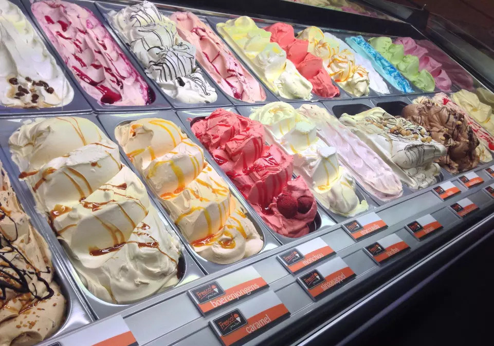 Ice Cream Gelato Showcase Tabletop Popsicle Display Freezer