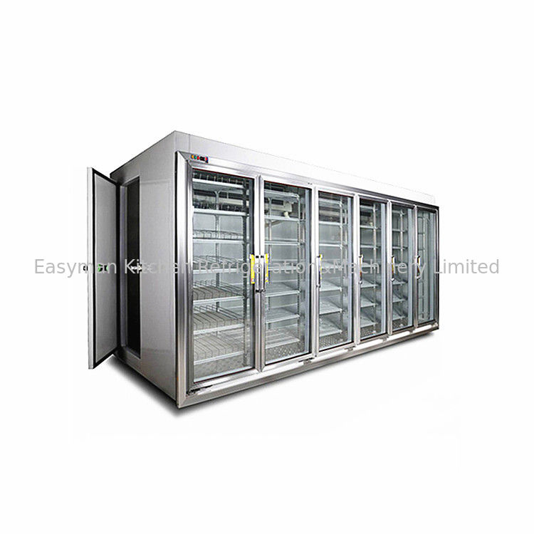 Walk In Refrigerator, Supermarket Glass Door Cold Drink Display Cold Storage Room