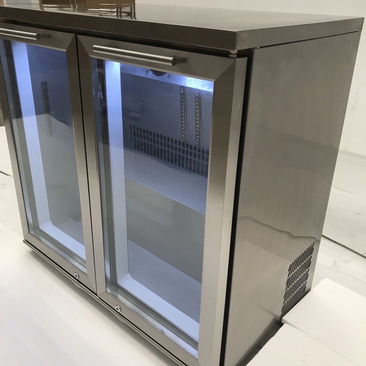 Stainless Steel Swing 4 Doors Cold Drink Cooler/ Under Counter Bar