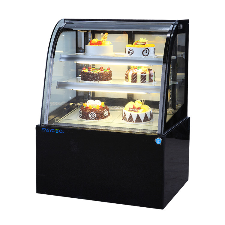 EASYMAN factory directly supply air cooling glass cake display showcase / Pastry dessert display