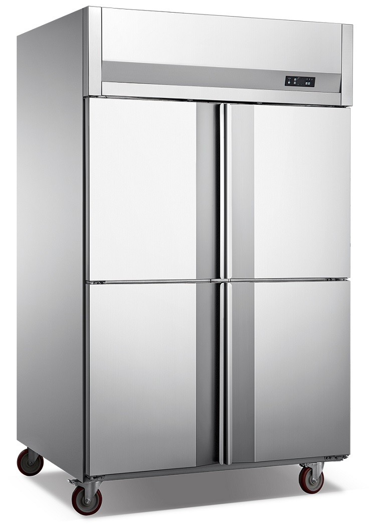 4 Doors Top Mount Refrigerator , Stainless Steel Deep Freezer 1220*850