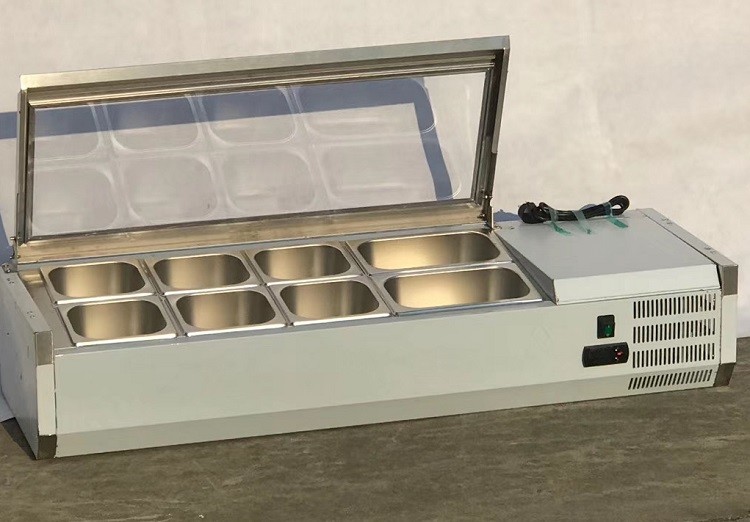 R134a Commercial Kitchen Refrigeration 2 Door Counter Top Subway Sandwich / Saladette / SS Salad