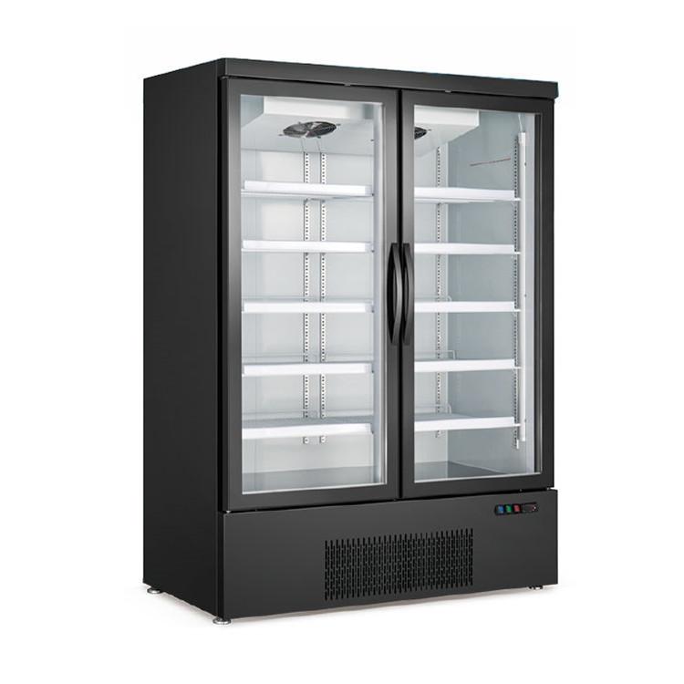 1000L Commercial Glass Freezer For Bottle Beer / Beverage Drink / Milk