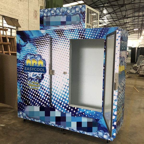 Commercial Outdoor Solid Door Cold Storage Bagged Ice Freezer