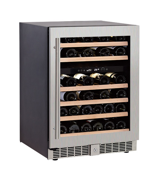 46 Bottles Luxury Modern Digital Control Dual Zone Wine Cooler,Hotel