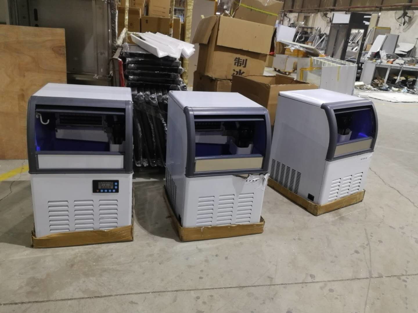 50kg ice production painted steel small cube ice making machine