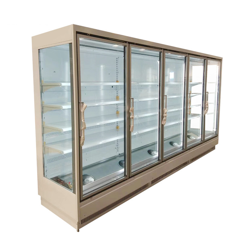 Supermarket Multideck Shelf Display Cooling Refrigerator Commercial