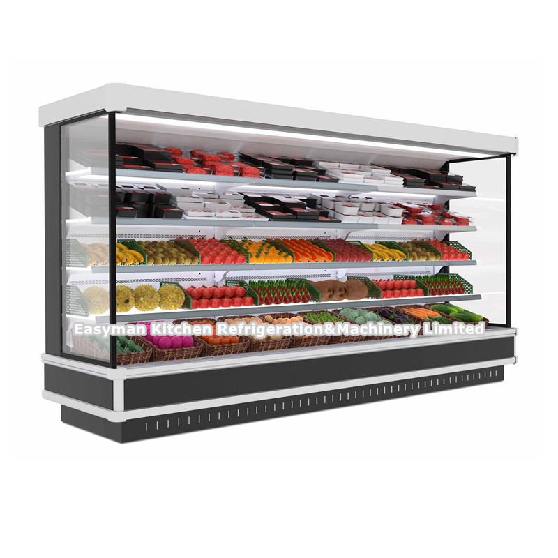 Supermarket Commercial Open Display Fridge Multi deck Upright Air