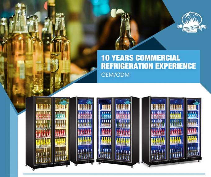 Commercial Refrigeration Equipment Upright Beverage Beer Display Fridge