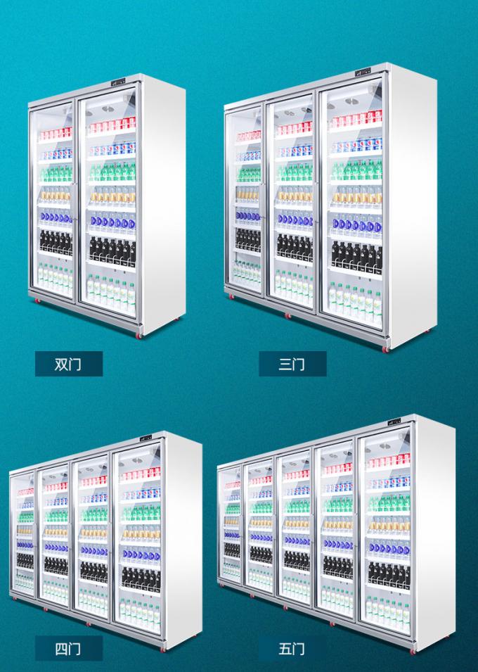 With remote system Vertical glass door display showcase supermarket ...