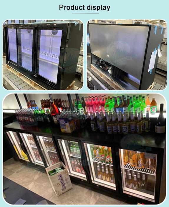 Commercial Beer Fridge 4 Glass Door Mini Drink Fridge Beer Cooler