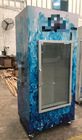 Painted Steel Commercial Ice Freezer With Top Mount Refrigeration System