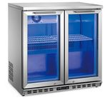 Double Doors Back Bar Refrigerator For Beverage Cooling Bottom Mount Type