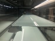 1.2m Refrigerated Cake Display Case, Curved Glass Pastry Chiller With Fan Cooling