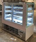 Bakery Square Glass Display Refrigerator 4ft , 4 Layers Glass Pastry  Cake Showcase