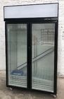 1000L Commercial Glass Door Freezer Vertical Display Refrigerator Freezer