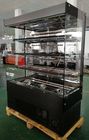 Fan Cooling Bakery Glass Showcase 4ft , Open Showcase Chiller 1200*700*1900mm