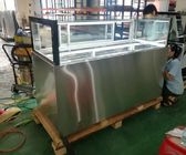 1.5m Drawer Chocolate Display Cabinet , Square Glass Commercial Cake Fridge