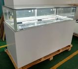 1.8m Chocolate Dessert Glass Display Refrigerator Showcase With Sliding Drawer