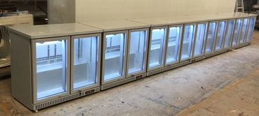 3 Doors Stainless Steel Back Bar Beer Display Cooler