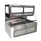 Stainless Steel Bakery Glass Showcase , Display Refrigerated Cabinet For Supermarkets