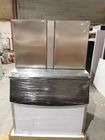 Water Cooling Commercial Ice Freezer 1000kgs Capacity Ice Cube Maker Machine With Bin