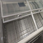 Supermarket freezer combination island cabinet freezer for ice cream sea food