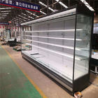 Supermarket Upright Cooler Commercial Multideck Open Front Display Chiller Cabinet For Drink And Vegetable