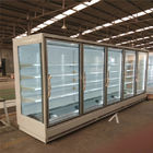 Commercial Supermarket Refrigeration Split Type Vertical Chilled Display Cabinet open chiller