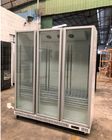Commercial 4 Glass Doors Vertical Display Fridge Freezer