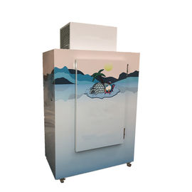 Upright Commercial Ice Freezer Auto Defrost Fan Cooling Ice Stroage