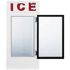 Double Door Indoor refrigerated storage bagged ice storage bin freezer